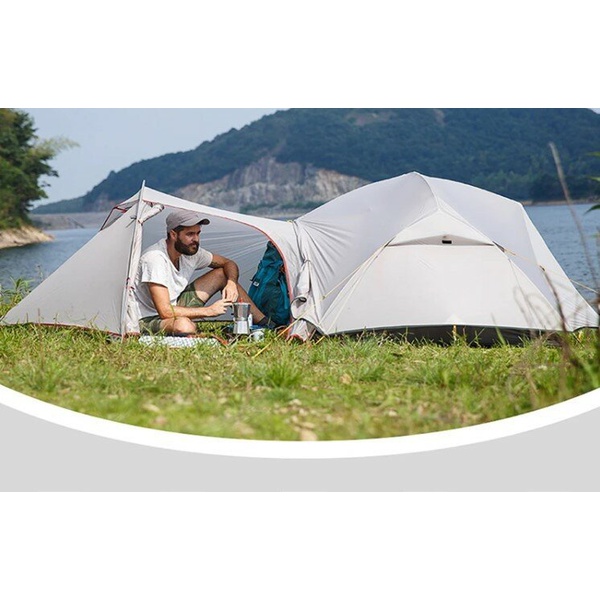 Палатка Naturehike Mongar NH17T007-M серый, 20D