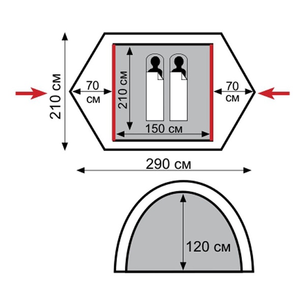 Палатка Tramp Nishe 2