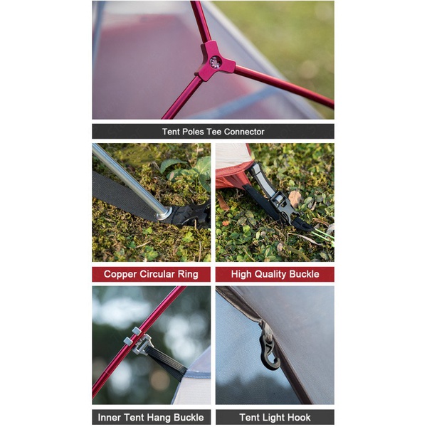 Палатка Naturehike Up-3 Ultralight оранжевый