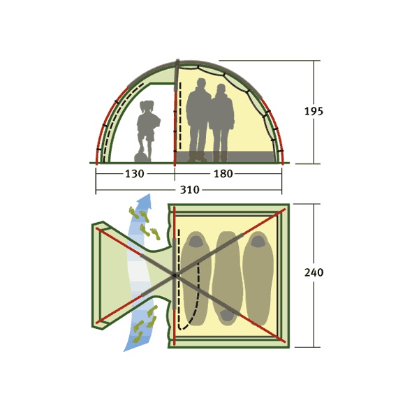Палатка KSL Rover 3