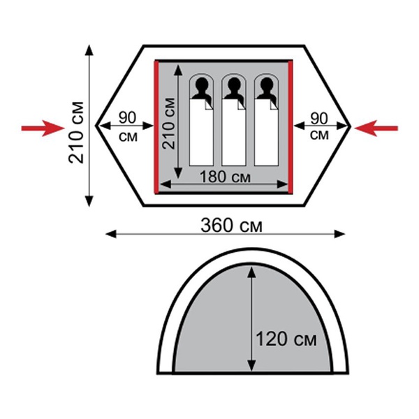 Палатка Tramp Nishe 3