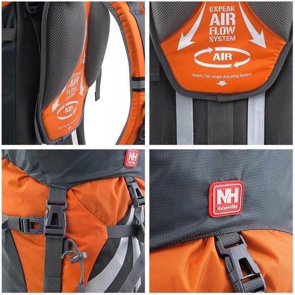Рюкзак Naturehike NH70B070-B 70 л Оранжевый