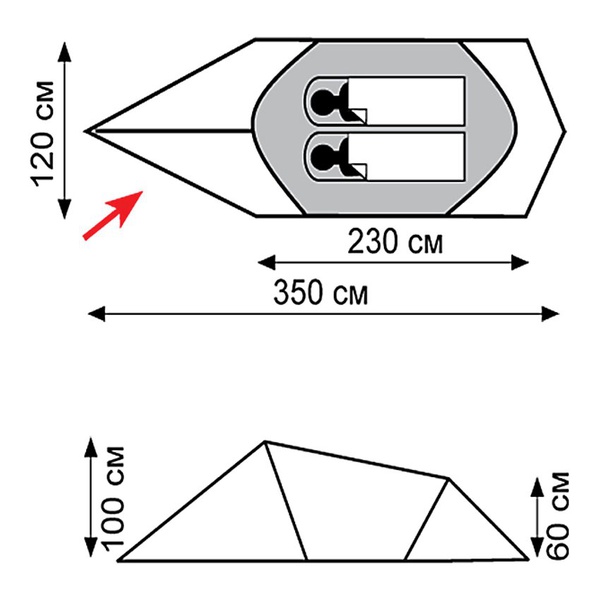 Палатка Tramp Bike 2