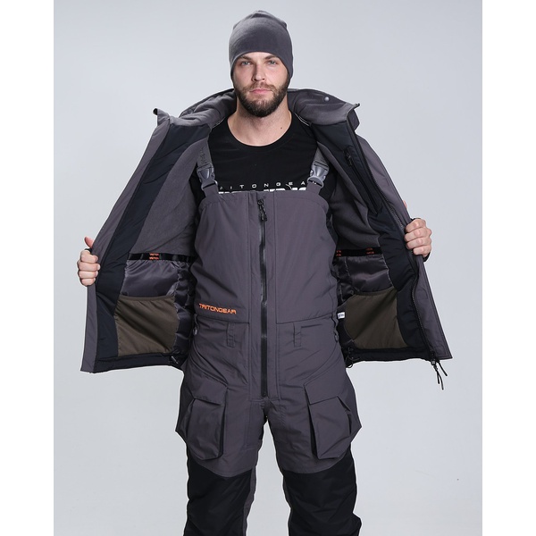 Костюм Тритон Pro Angler -15°С Серый/Чёрный