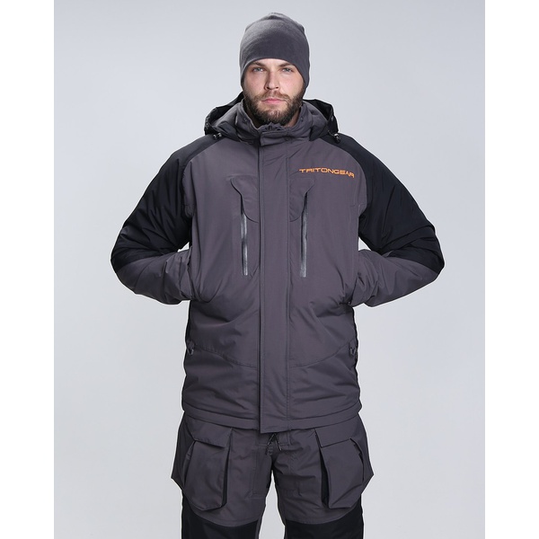 Костюм Тритон Pro Angler -15°С Серый/Чёрный