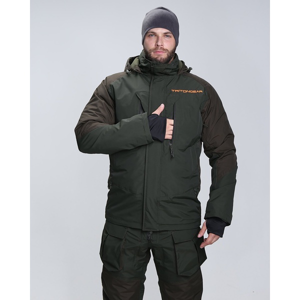 Костюм Тритон Pro Angler -15°С Хаки/Коричневый