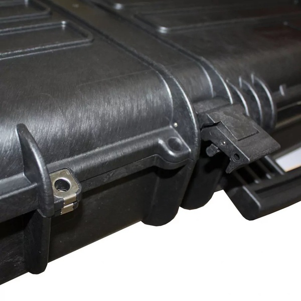 Кейс тактический Megaline Black Cube (усилен. пластик, 4 клипсы, 2 колеса) 110 см