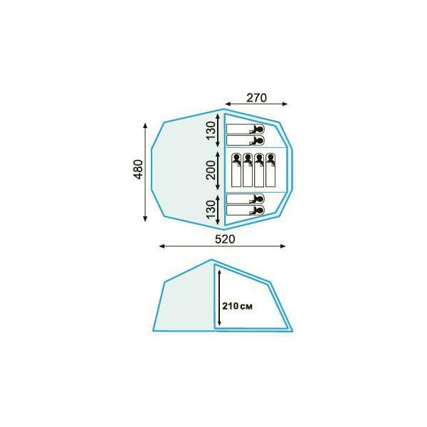 Палатка Tramp Happy Life 8