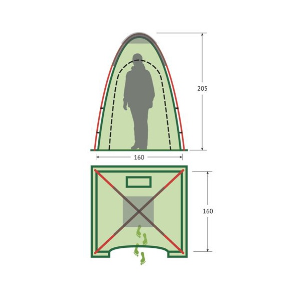 Палатка KSL Sanitary Zone Plus