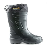Сапоги Mud&Snow ЭВА/ТЭП 40 см, с манжетой на шнурке чёрный