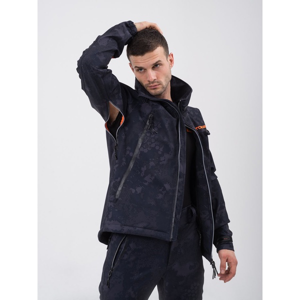 Костюм демисезонный Тритон Pro -5°С (Softshell) Серо-чёрный