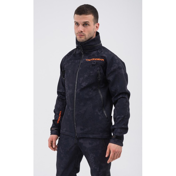 Костюм демисезонный Тритон Pro -5°С (Softshell) Серо-чёрный