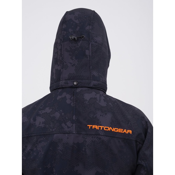 Костюм демисезонный Тритон Pro -5°С (Softshell) Серо-чёрный