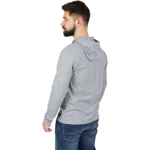 Футболка Сплав L/S-2 (с капюшоном, меланж) серый