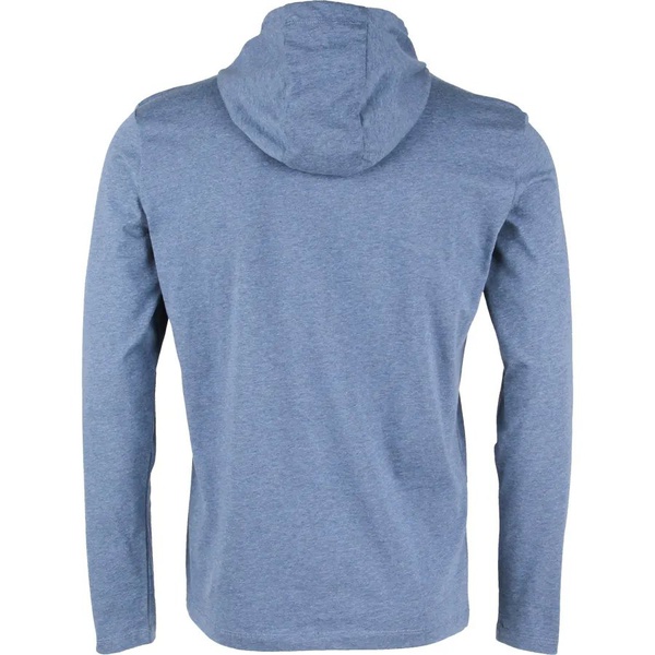 Футболка Сплав L/S-2 (с капюшоном, меланж) синий