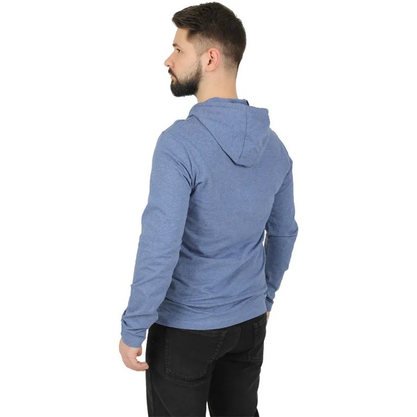 Футболка Сплав L/S-2 (с капюшоном, меланж) синий