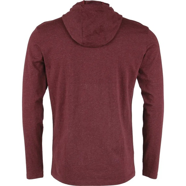 Футболка Сплав L/S-2 (с капюшоном, меланж) бургунди