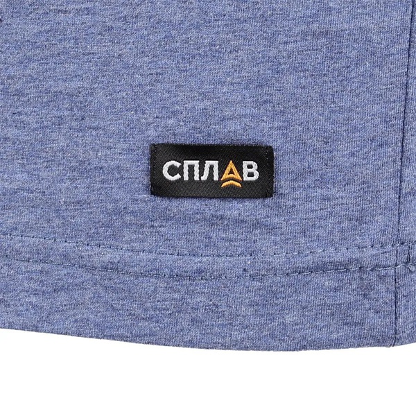 Футболка Сплав L/S-2 (меланж) синий