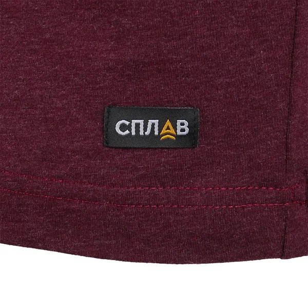 Футболка Сплав L/S-2 (меланж) бургунди