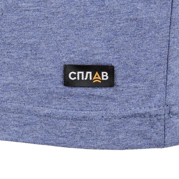 Футболка Сплав (меланж) синий