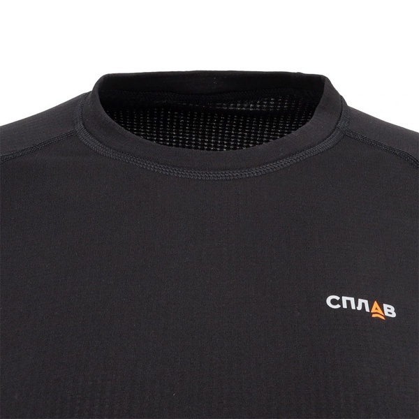 Термофутболка женская Сплав Energy мод 2 L/S Thermal Grid light черный