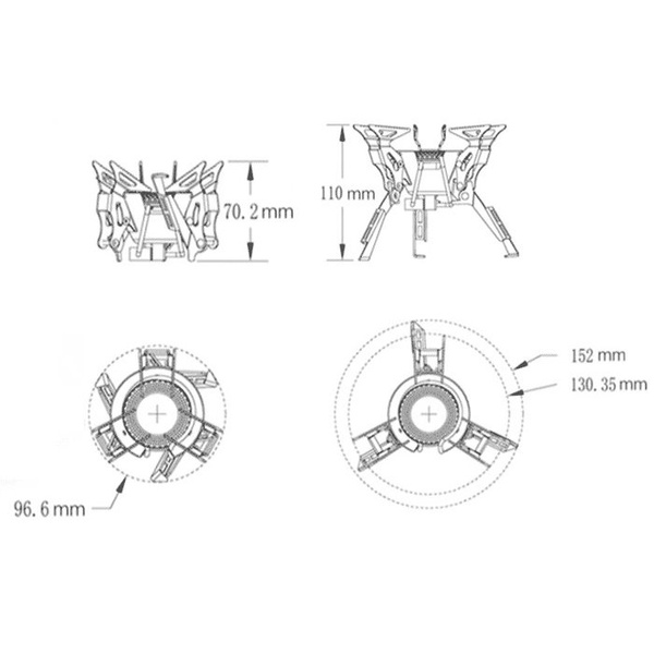 Горелка газовая со шлангом Fire-Maple FMS-100