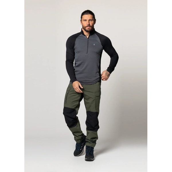 Термофутболка Сплав Active Polartec Power Grid L/S мод 2 черно-серый