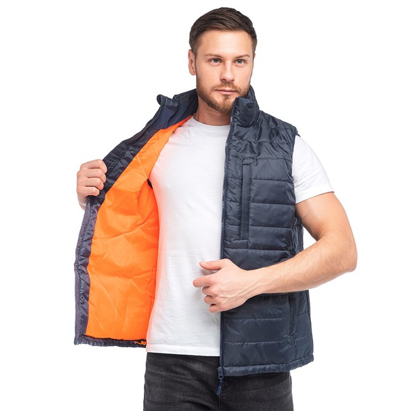 Жилет Спрут Канада синий/оранжевый