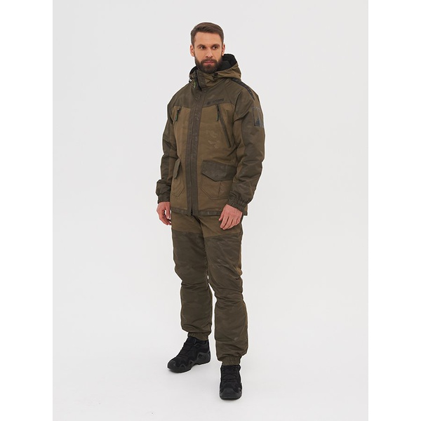 Костюм демисезонный Huntsman Горка Люкс хаки, тк. Breathable Camo