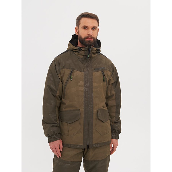 Костюм демисезонный Huntsman Горка Люкс хаки, тк. Breathable Camo