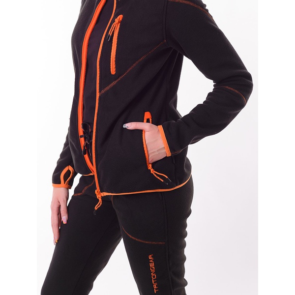 Костюм женский Тритон Rich чёрный/оранжевый