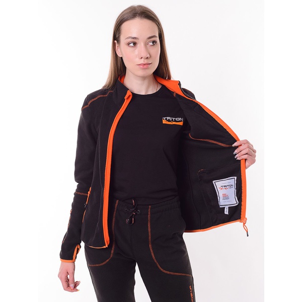 Костюм женский Тритон Rich чёрный/оранжевый