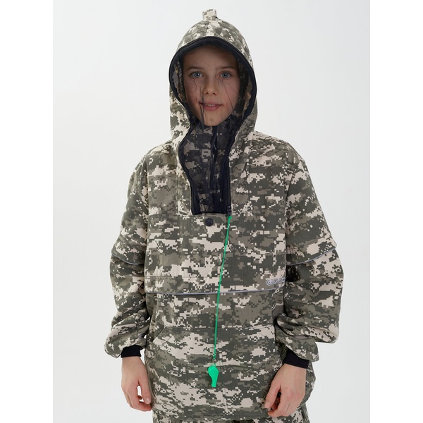 Костюм детский Huntsman Антигнус-люкс (с ловушками и пыльниками) 128/2 светлый пиксель, тк. Твил-пич