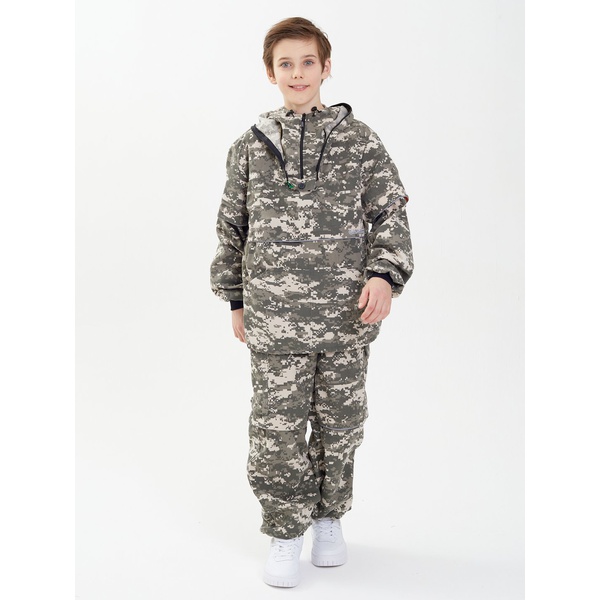 Костюм детский Huntsman Антигнус-люкс (с ловушками и пыльниками) 128/2 светлый пиксель, тк. Твил-пич