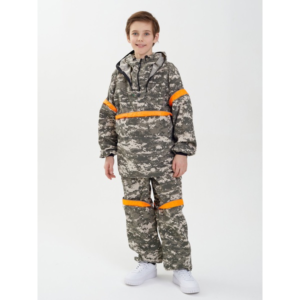 Костюм детский Huntsman Антигнус-люкс (с ловушками и пыльниками) 128/2 светлый пиксель, тк. Твил-пич