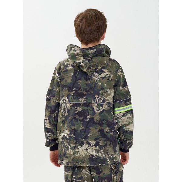 Костюм детский Huntsman Антигнус-люкс (с ловушками и пыльниками) Зелёный питон, тк. смесовая сорочка