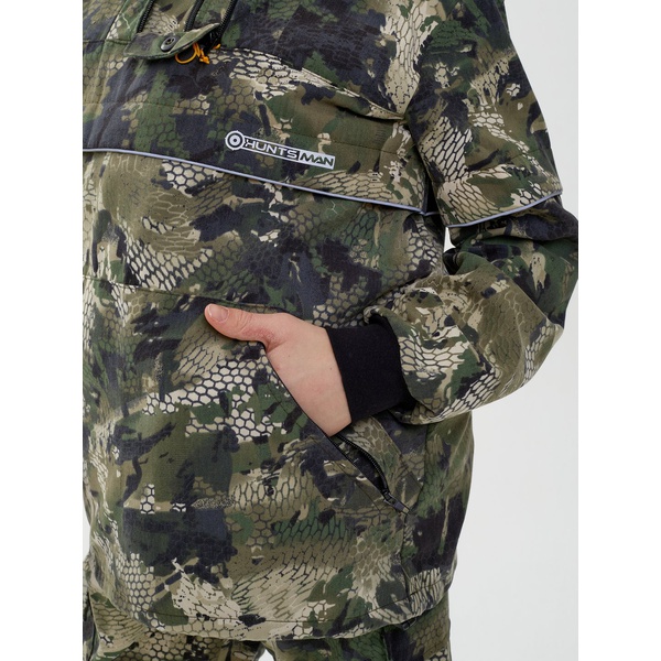 Костюм детский Huntsman Антигнус-люкс (с ловушками и пыльниками) Зелёный питон, тк. смесовая сорочка