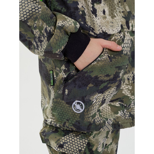 Костюм детский Huntsman Антигнус-люкс (с ловушками и пыльниками) Зелёный питон, тк. смесовая сорочка