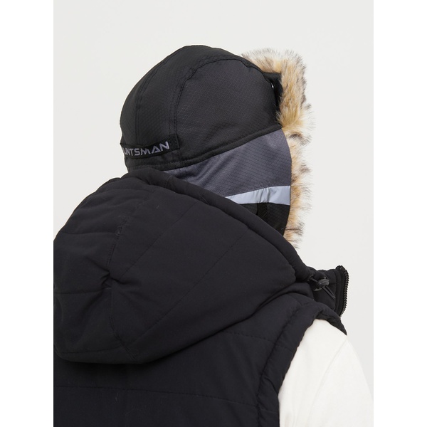 Шапка-ушанка Huntsman Полюс V-2 (с маской) серый/чёрный, тк. Cell