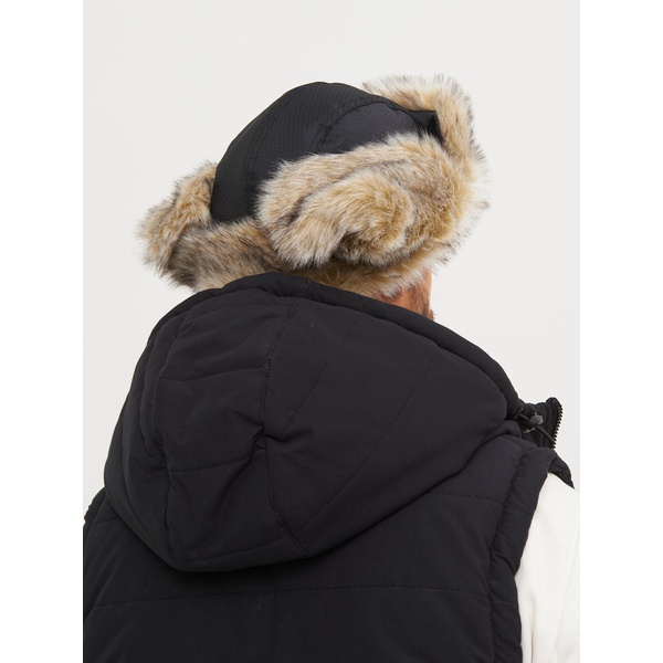 Шапка-ушанка Huntsman Полюс V-2 (с маской) серый/чёрный, тк. Cell