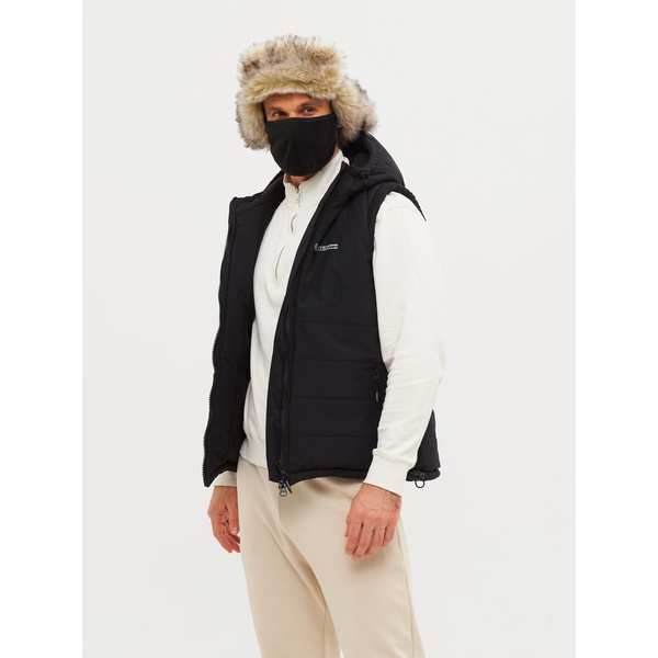 Шапка-ушанка Huntsman Полюс V-2 (с маской) серый/чёрный, тк. Cell