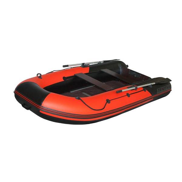 Лодка Лоцман М-350 с килем Красный/Черный
