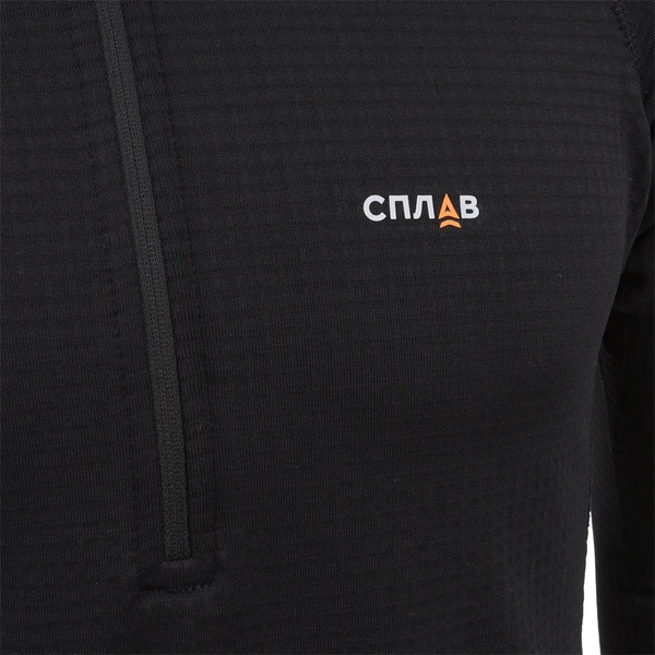 Термофутболка Сплав Active Polartec Power Grid L/S мод 2 черный