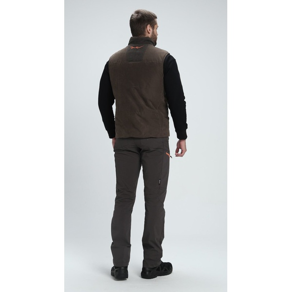 Жилет Тритон Warm Тёмно-коричневый, Твил