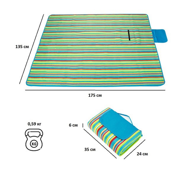 Коврик для пикника Green Glade Р9010