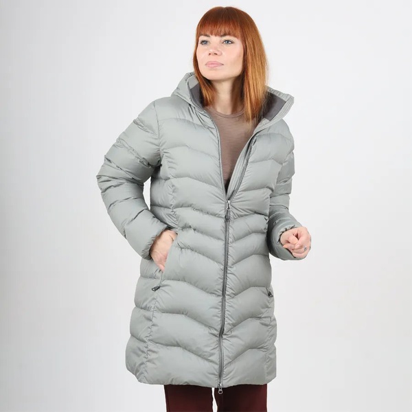 Пальто женское пуховое Сплав Аврора светло-серый