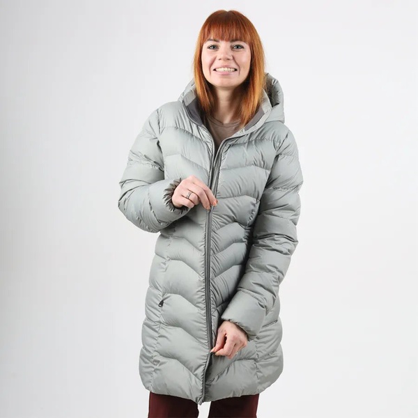 Пальто женское пуховое Сплав Аврора светло-серый