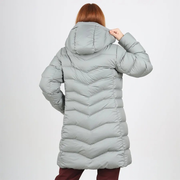 Пальто женское пуховое Сплав Аврора светло-серый