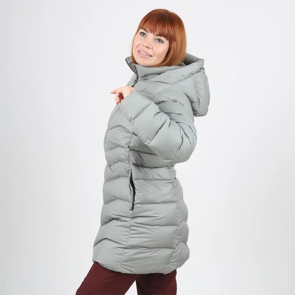 Пальто женское пуховое Сплав Аврора светло-серый