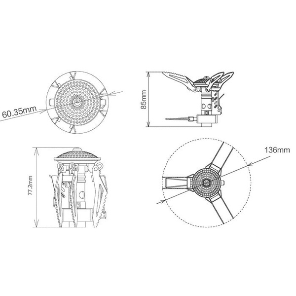 Горелка газовая Fire-Maple FMS-200